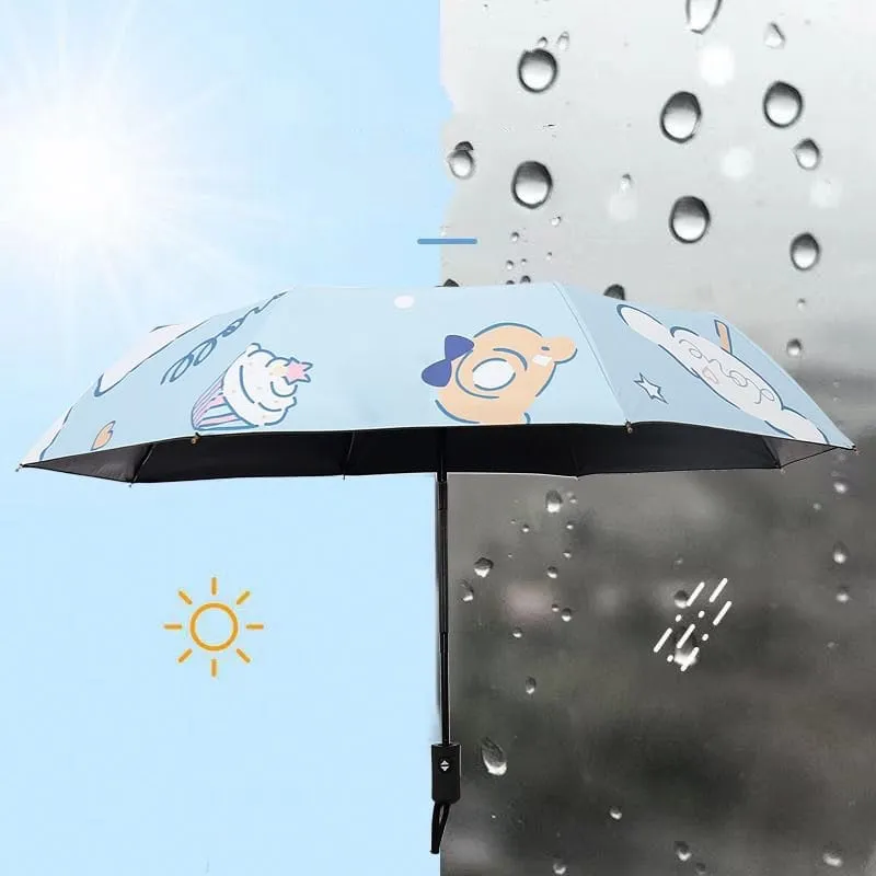 Kawaii Soft Girl Cinnamoroll Automatic Umbrella