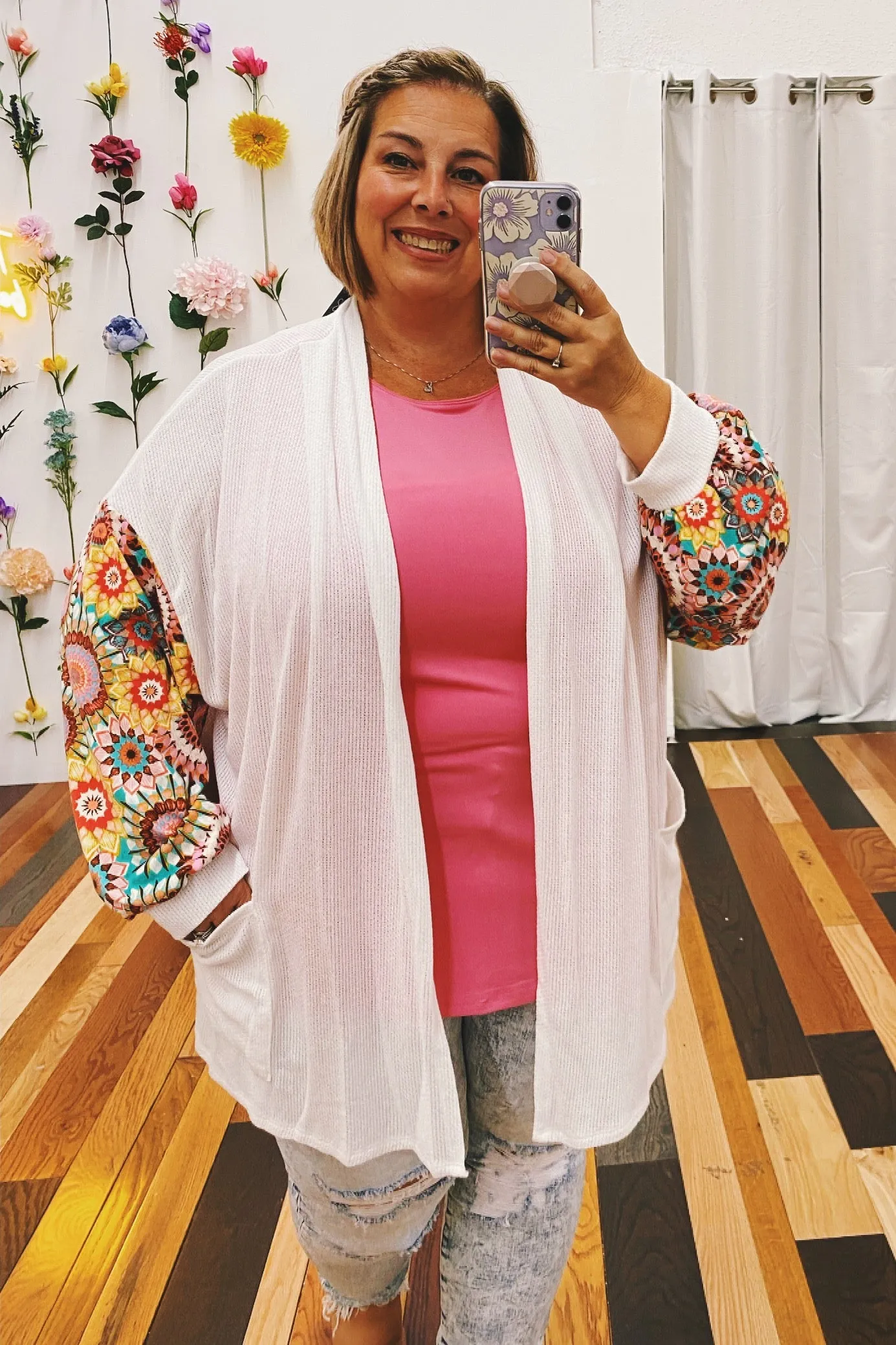 Marjorie Open Front Cardigan