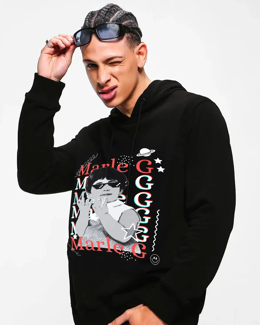MarleG Men's Oversized Sweatshirt for Everyday Style