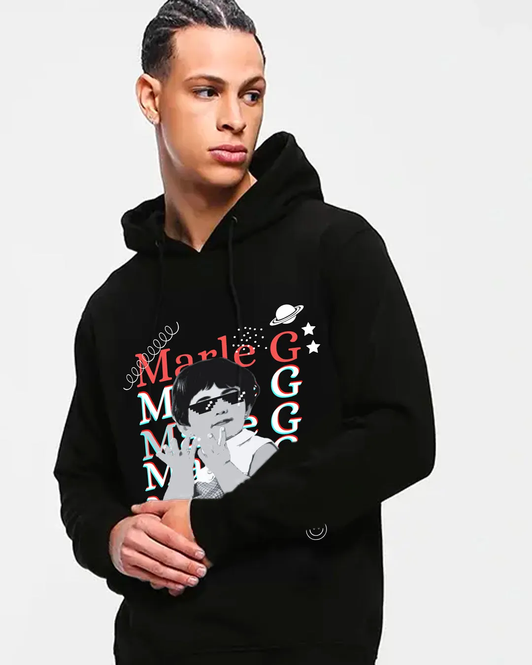MarleG Men's Oversized Sweatshirt for Everyday Style