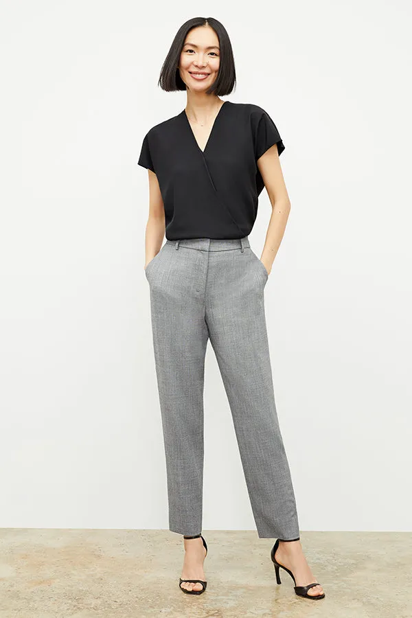Mejia Pant - Sharkskin :: Black / White