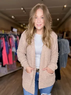 Mocha Popcorn Sweater Cardigan