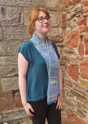 NEW COLOURWAY Judith Glue Orkney View Scarf in Sea Foam