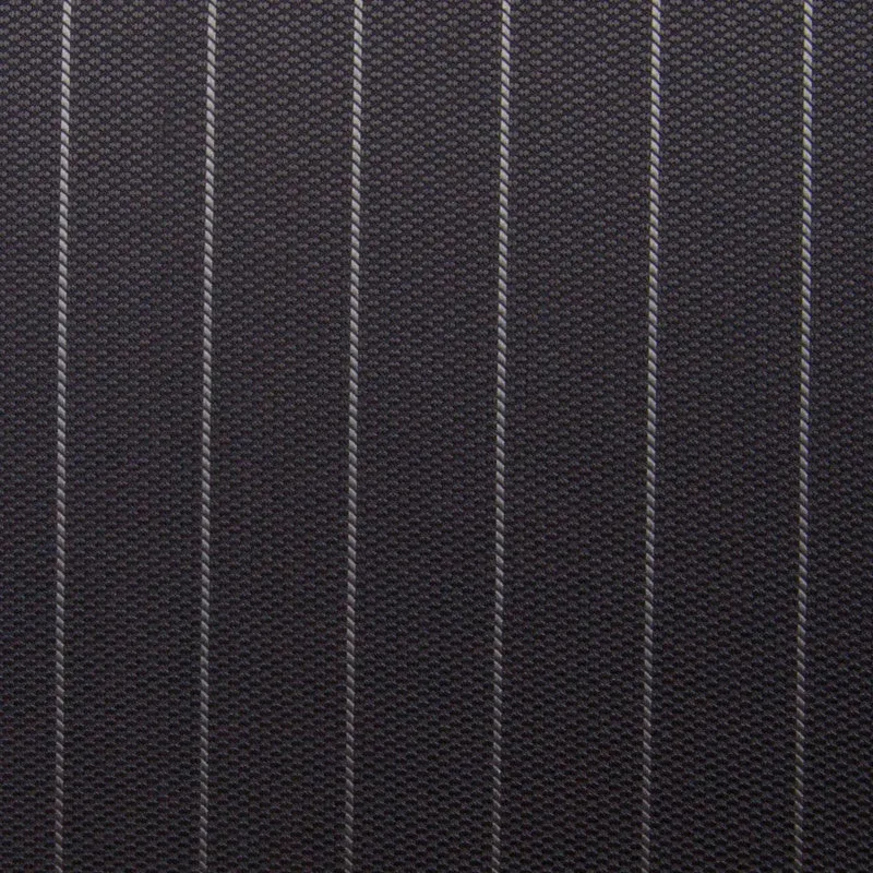 Ombrelli Handcrafted Umbrella with Wood Handle - Gray Pinstripe