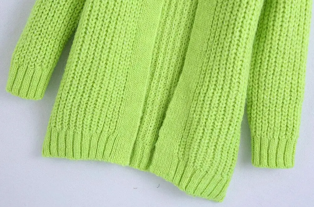 OVERSIZED OPEN KNIT CARDIGAN