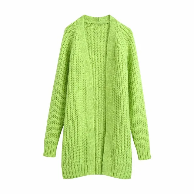 OVERSIZED OPEN KNIT CARDIGAN
