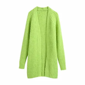 OVERSIZED OPEN KNIT CARDIGAN