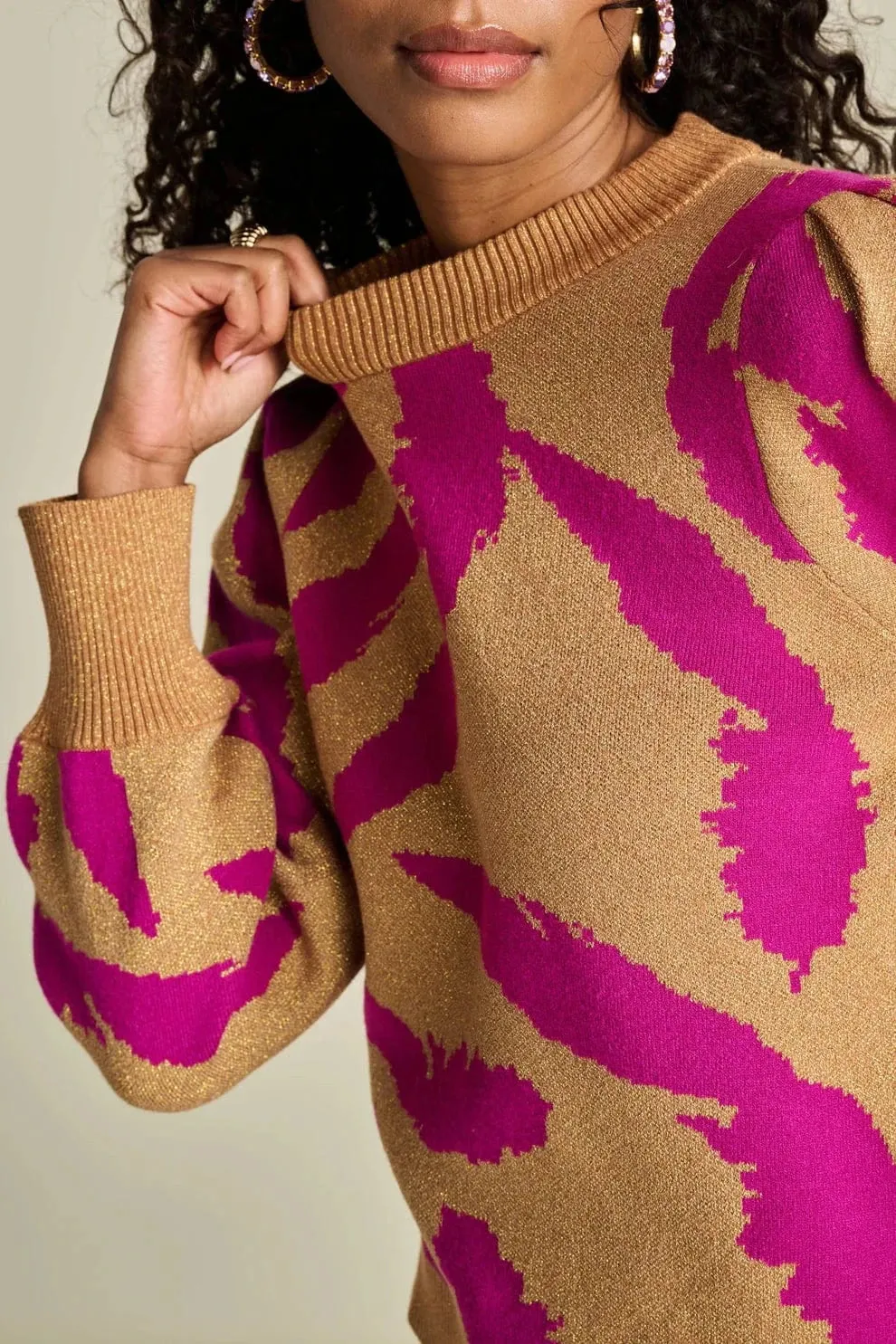 POM Amsterdam Feathers Sparkle Pullover
