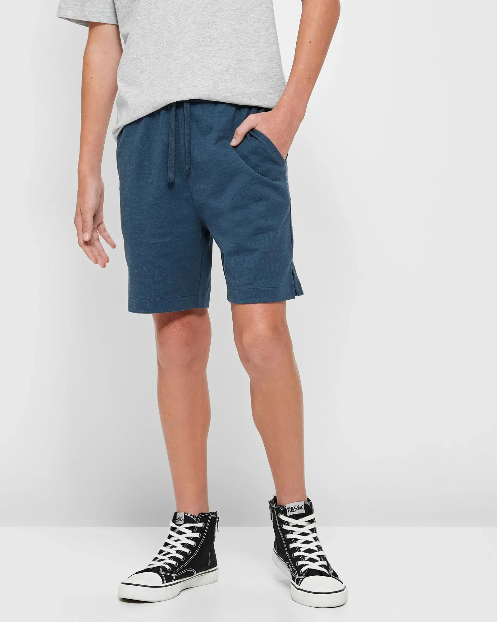 popular  Jersey Shorts - Dark Denim
