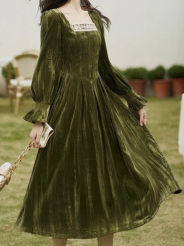 Princess Olive Dress