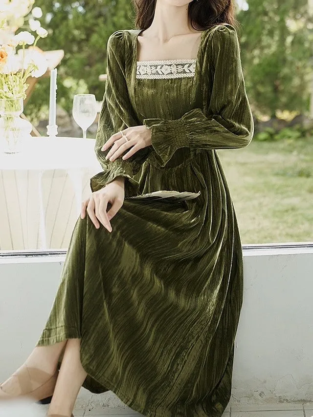 Princess Olive Dress