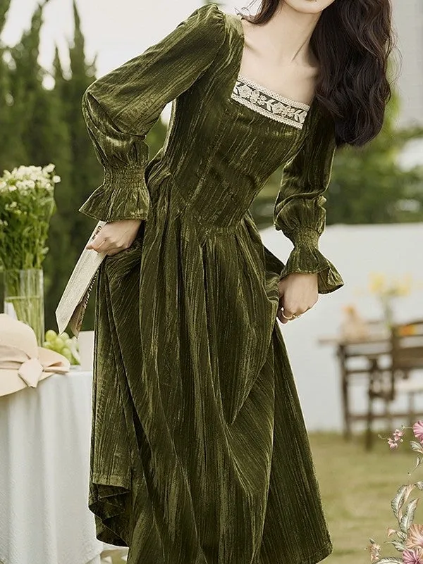 Princess Olive Dress