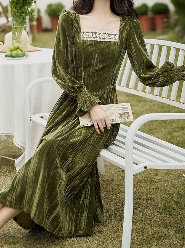 Princess Olive Dress