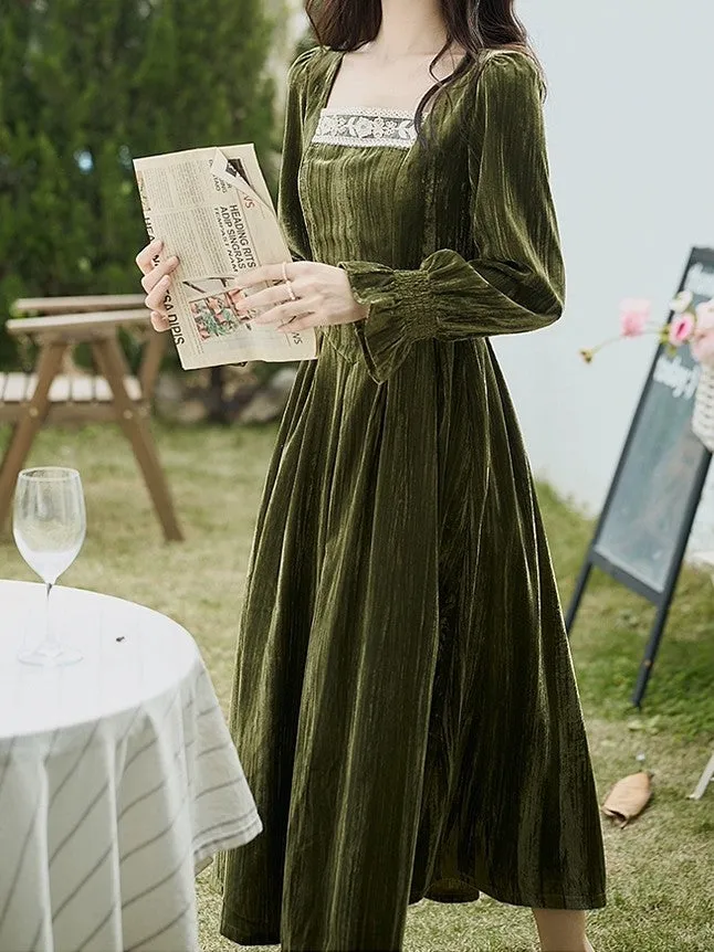 Princess Olive Dress