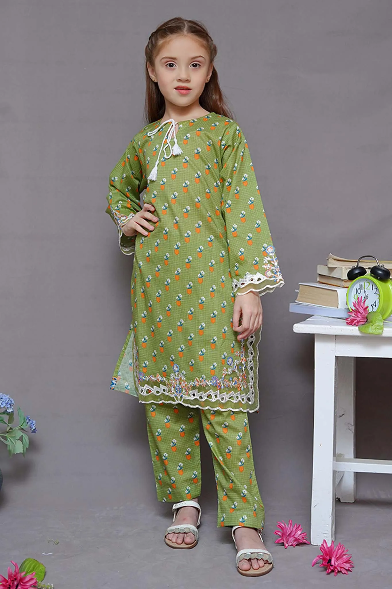 Shanzey Stitched 2 Piece Embroidered Cutwork Kids Collection'2024-SHK-1925