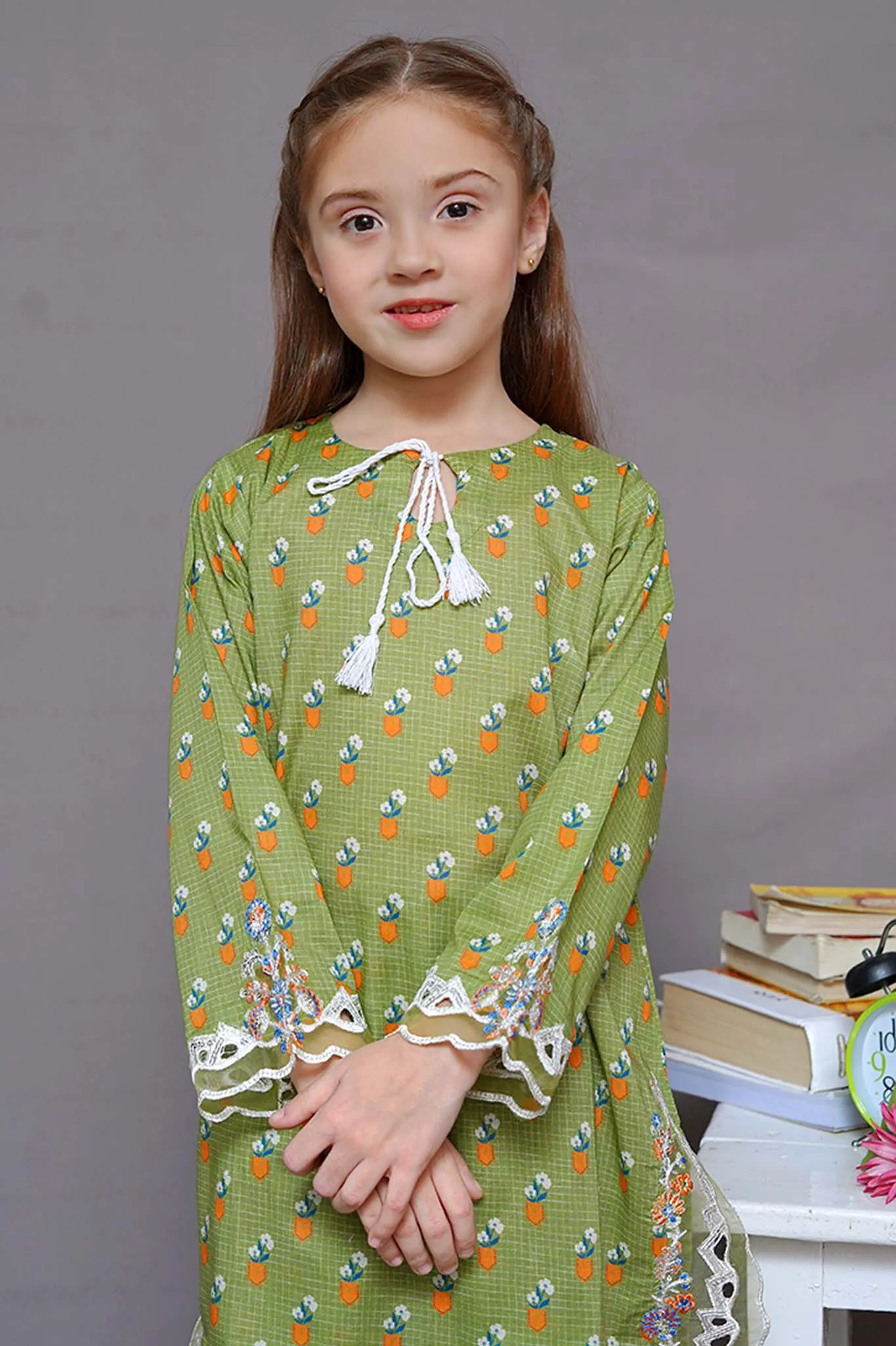 Shanzey Stitched 2 Piece Embroidered Cutwork Kids Collection'2024-SHK-1925