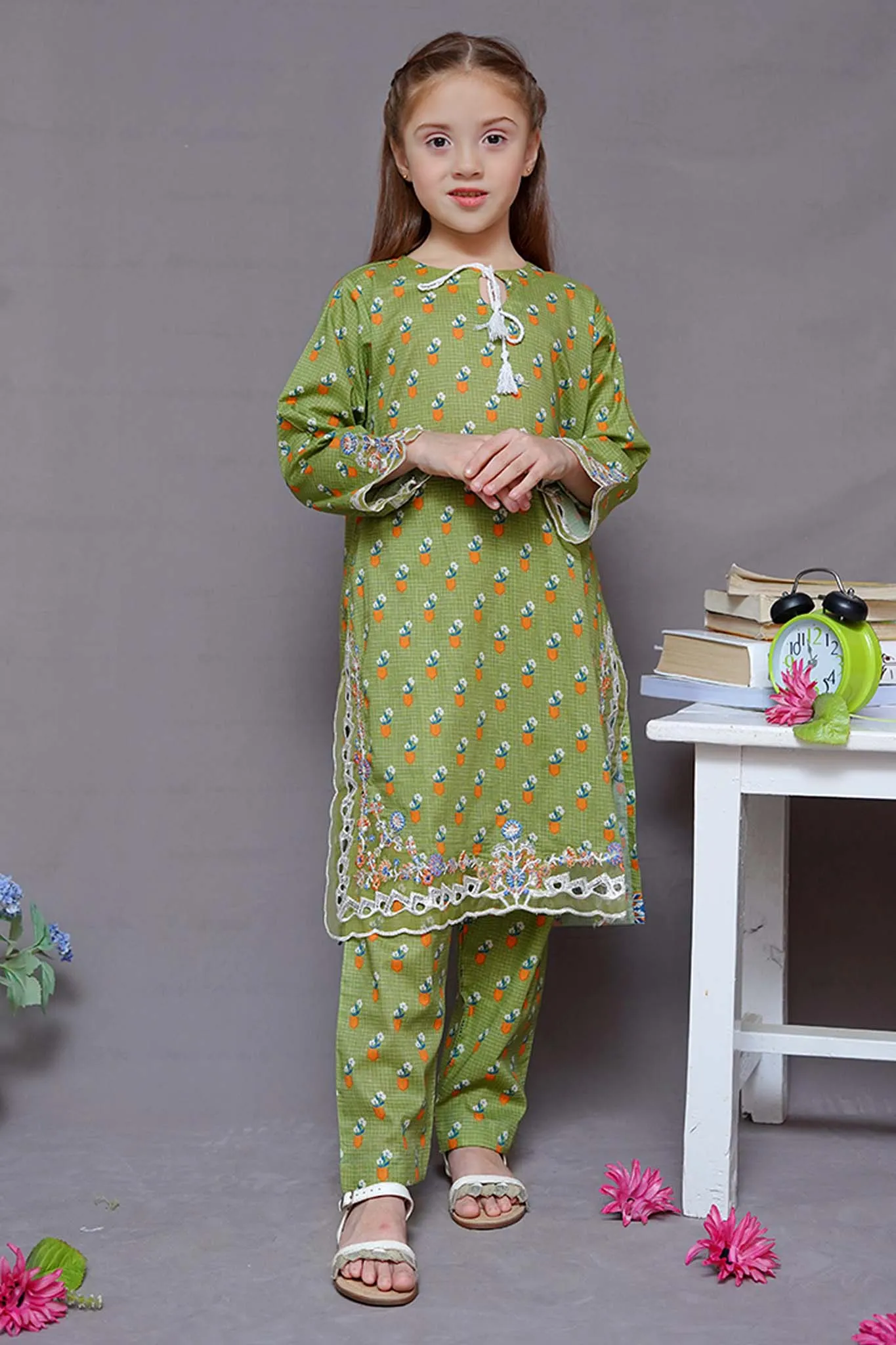 Shanzey Stitched 2 Piece Embroidered Cutwork Kids Collection'2024-SHK-1925