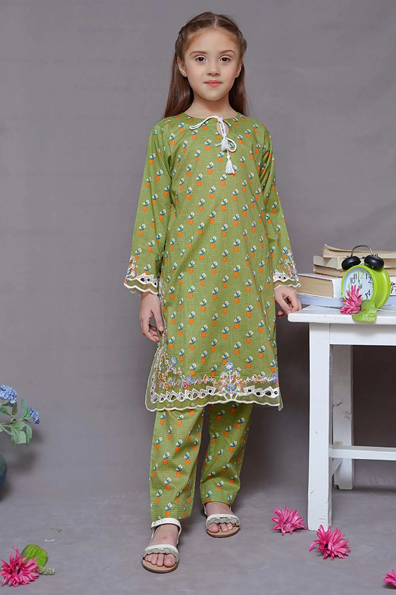 Shanzey Stitched 2 Piece Embroidered Cutwork Kids Collection'2024-SHK-1925