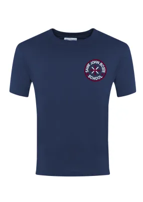 St John Boste R.C. Primary School Navy P.E. T-Shirt