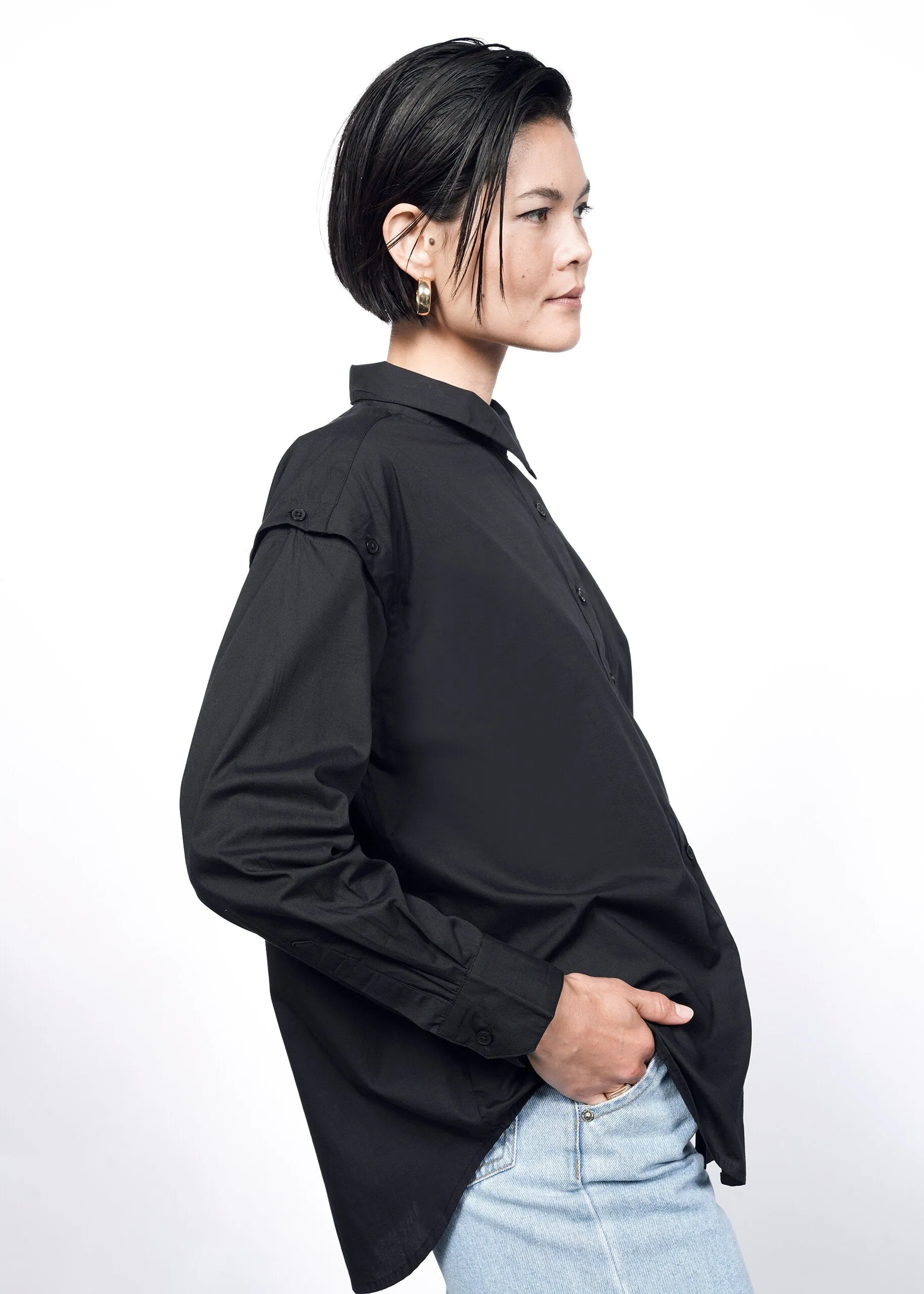 The Essential Convertible Sleeve Button Up