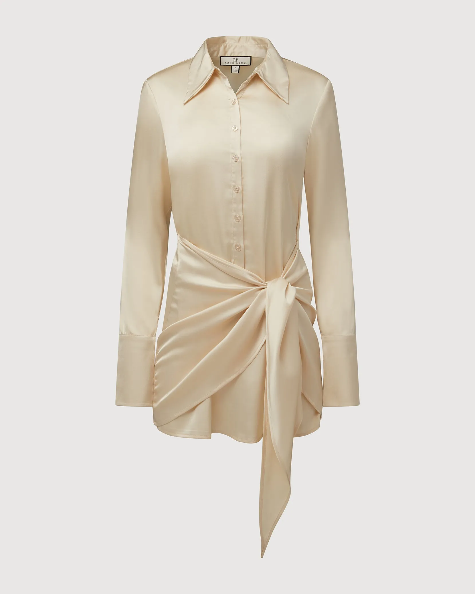 Tie Wrap Button Down Dress