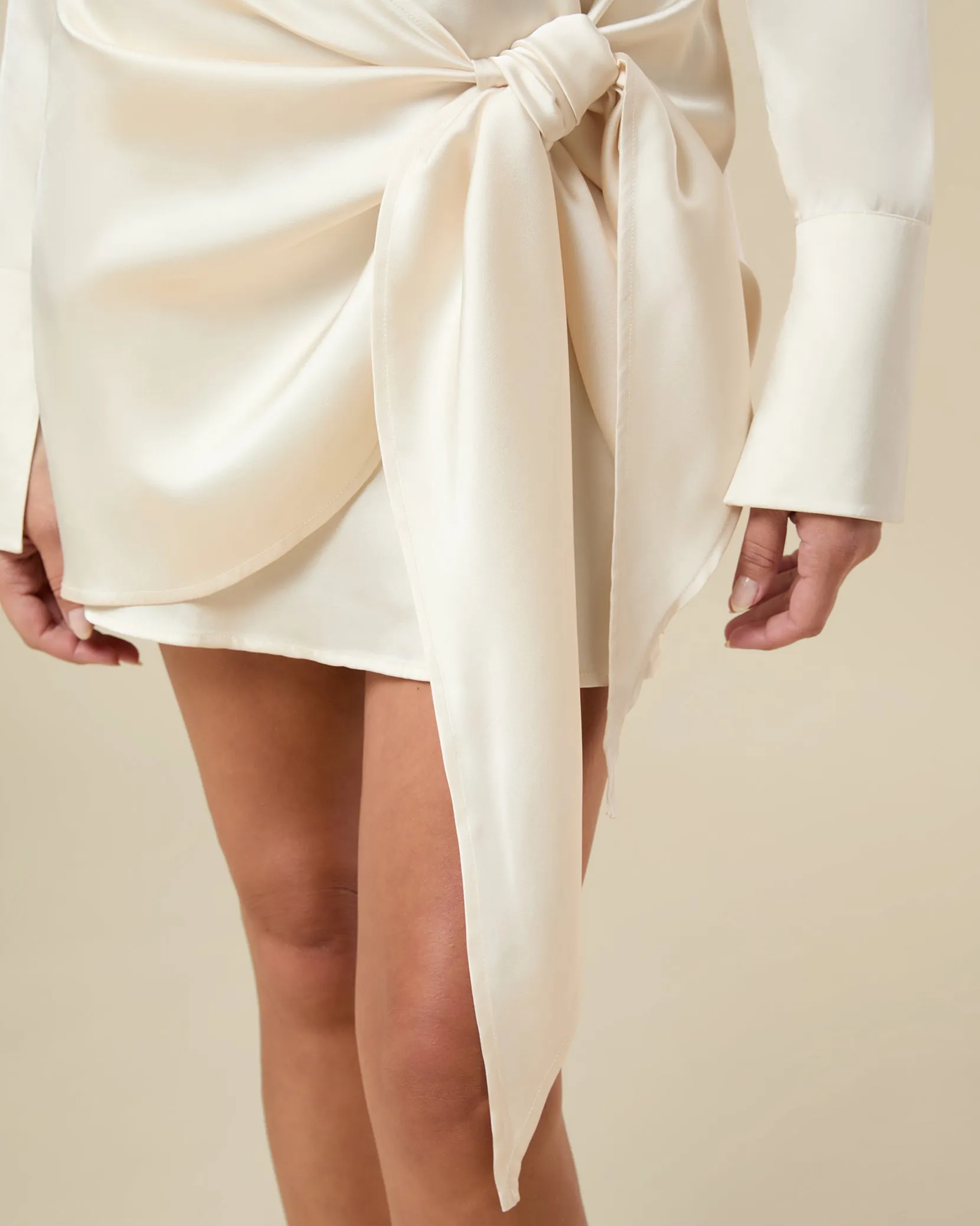 Tie Wrap Button Down Dress