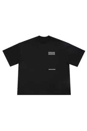 Unisex Black Round-Neck T-Shirt