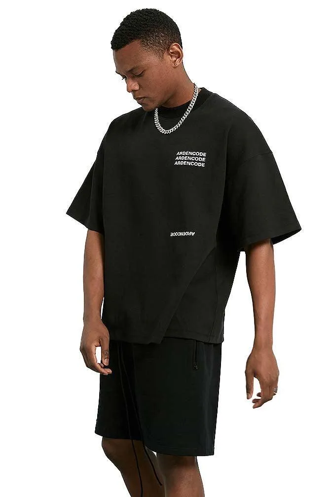 Unisex Black Round-Neck T-Shirt