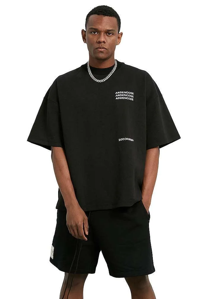 Unisex Black Round-Neck T-Shirt