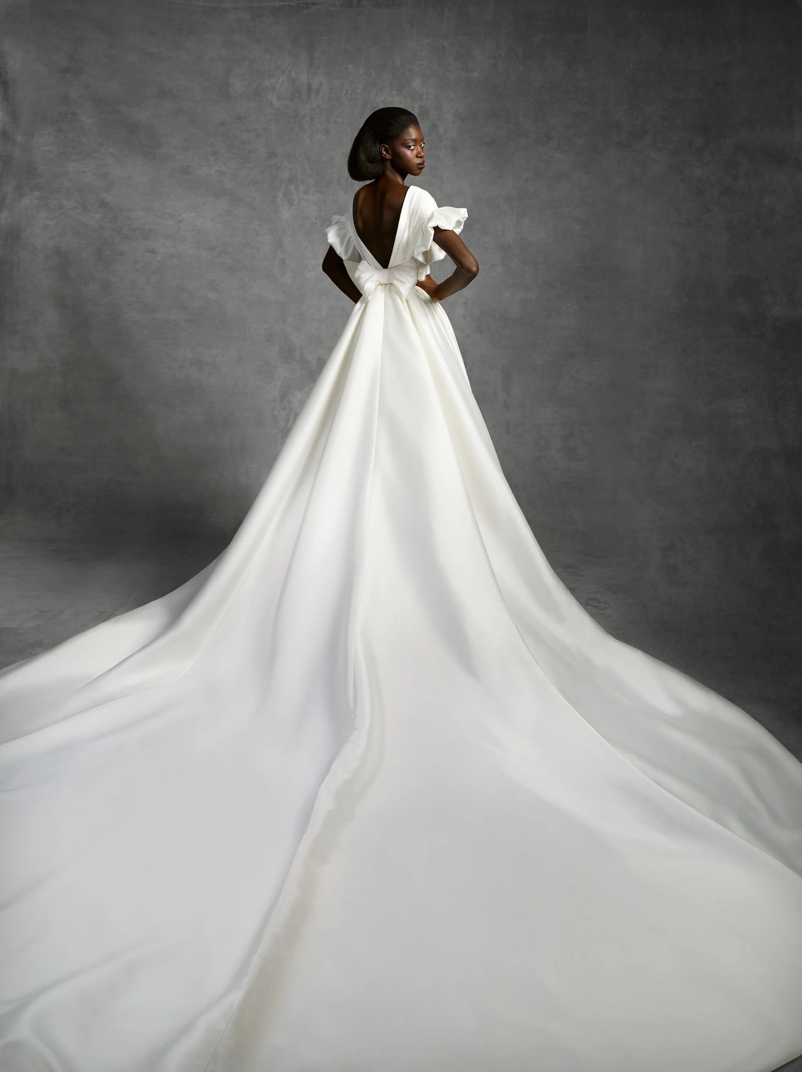 VRM348 - DRAMATIC VOLUME A-LINE DRESS