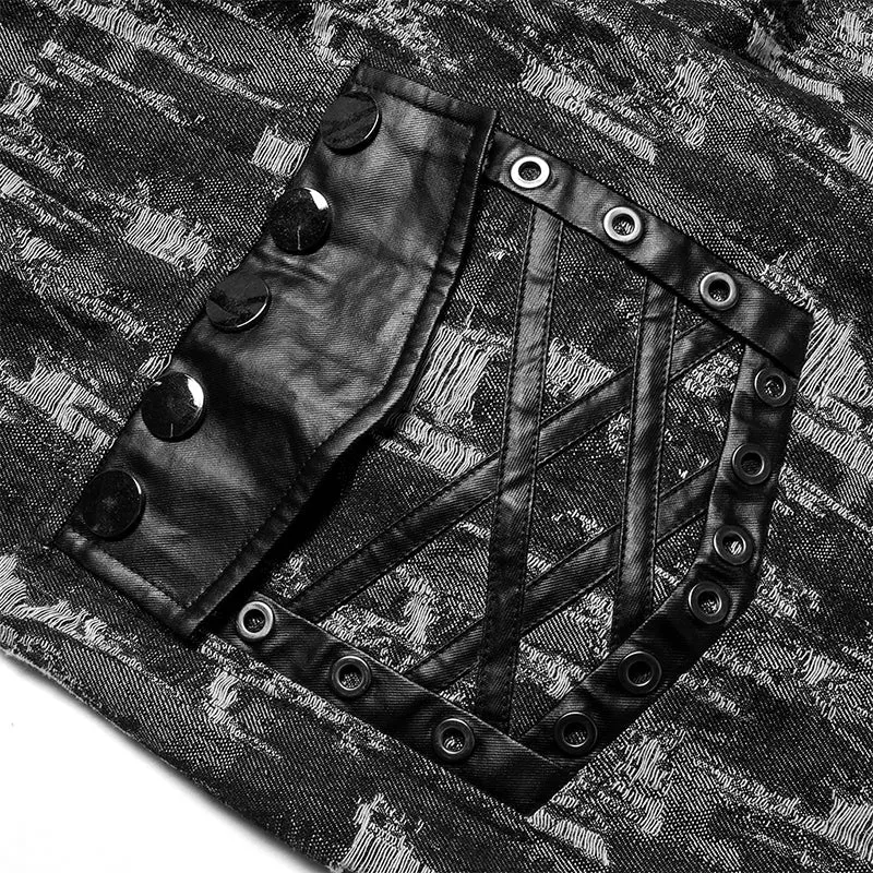 WK-496DQM Punk Stylish Straight  Trousers