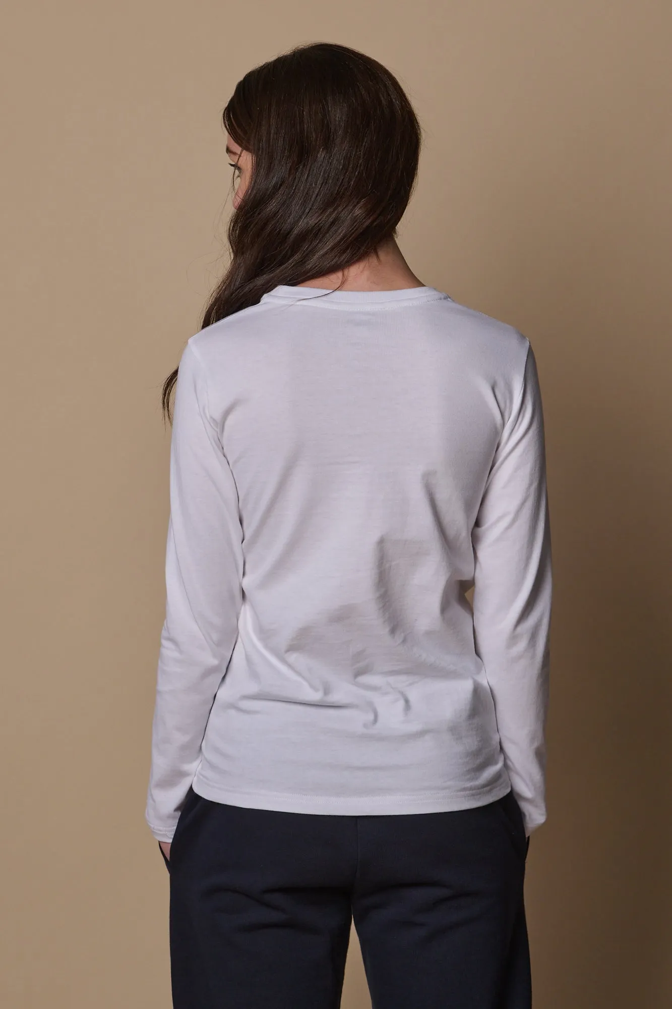 Women's Long Sleeve T Shirt White