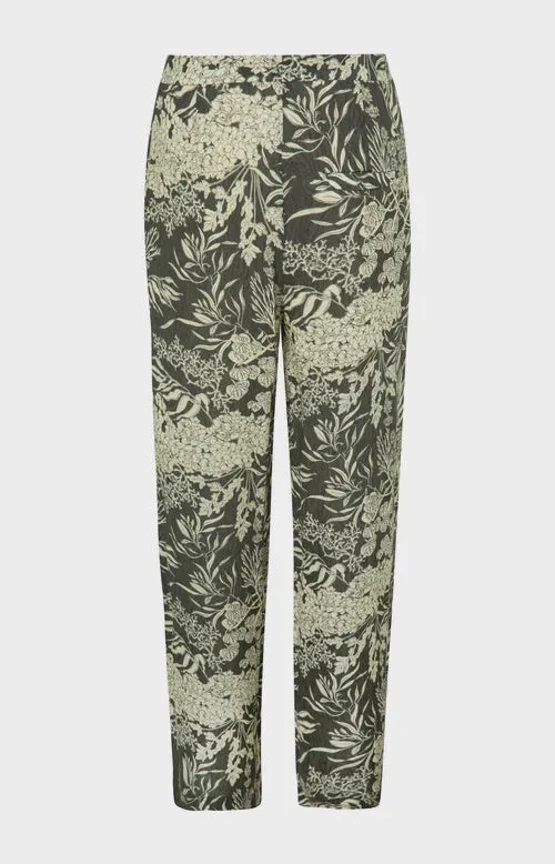 YAYA Wide Leg Printed Trousers In a Viscose Fabric
