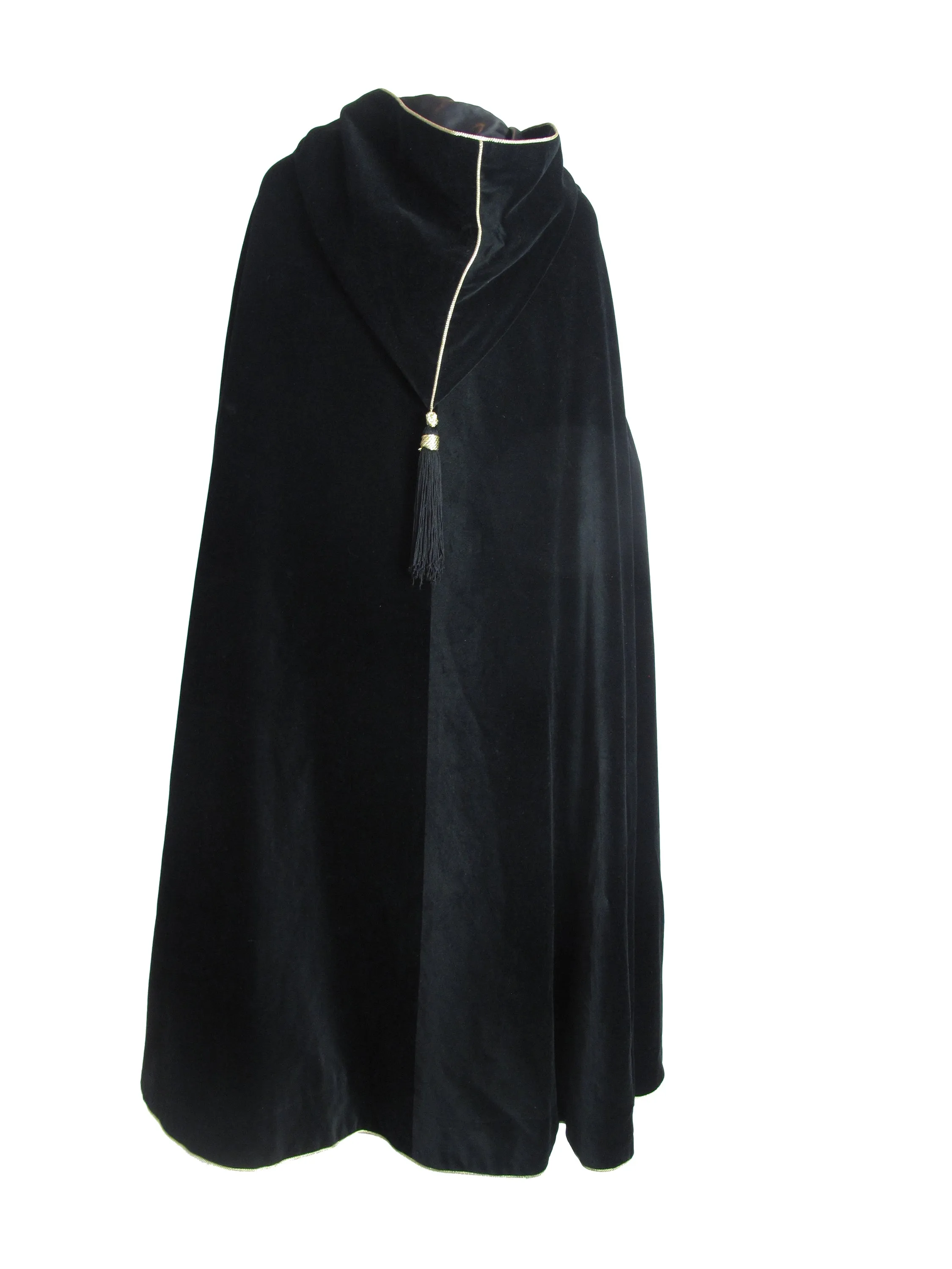 YVES SAINT LAURENT Velvet Tassel Cape