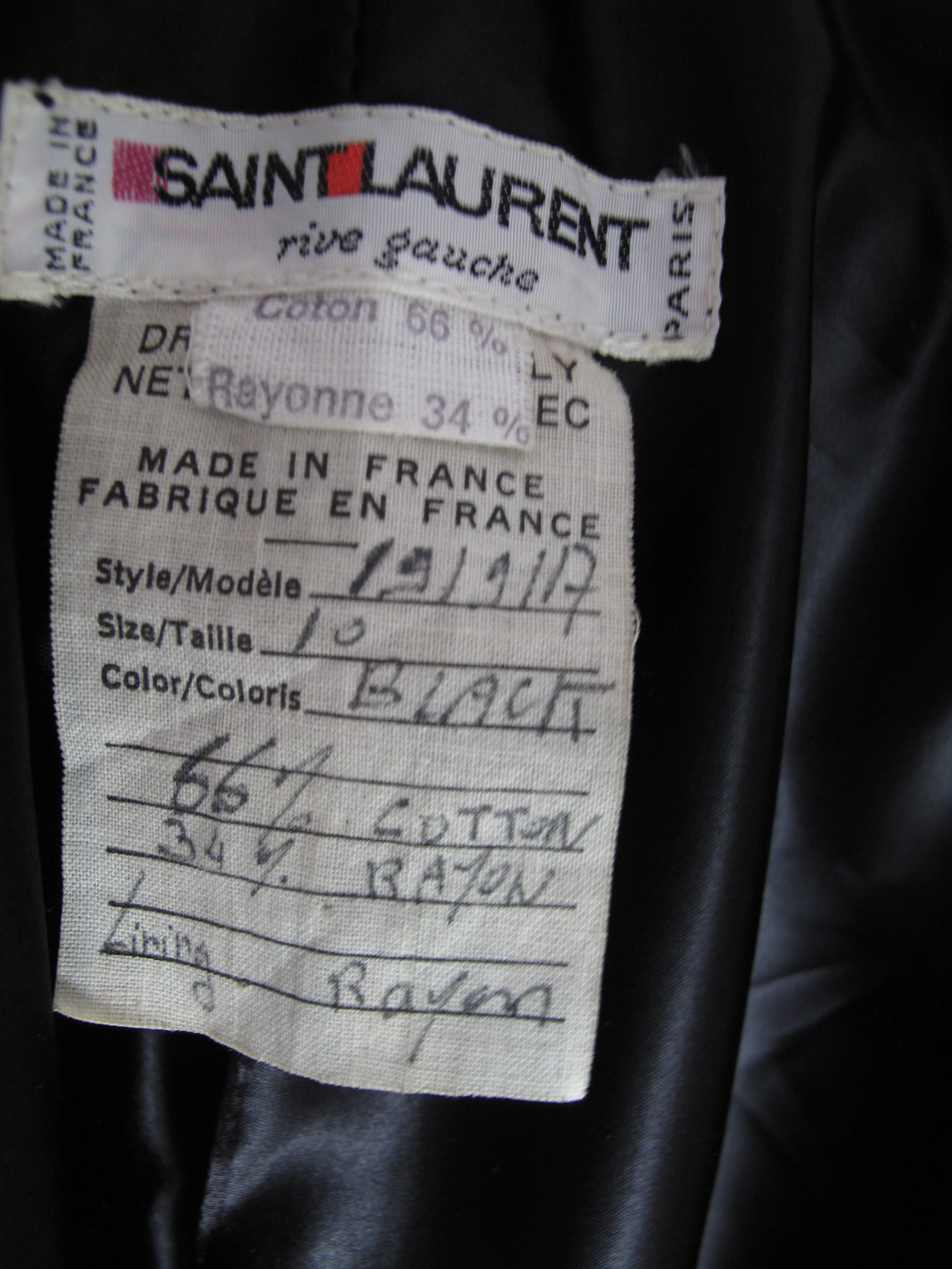 YVES SAINT LAURENT Velvet Tassel Cape