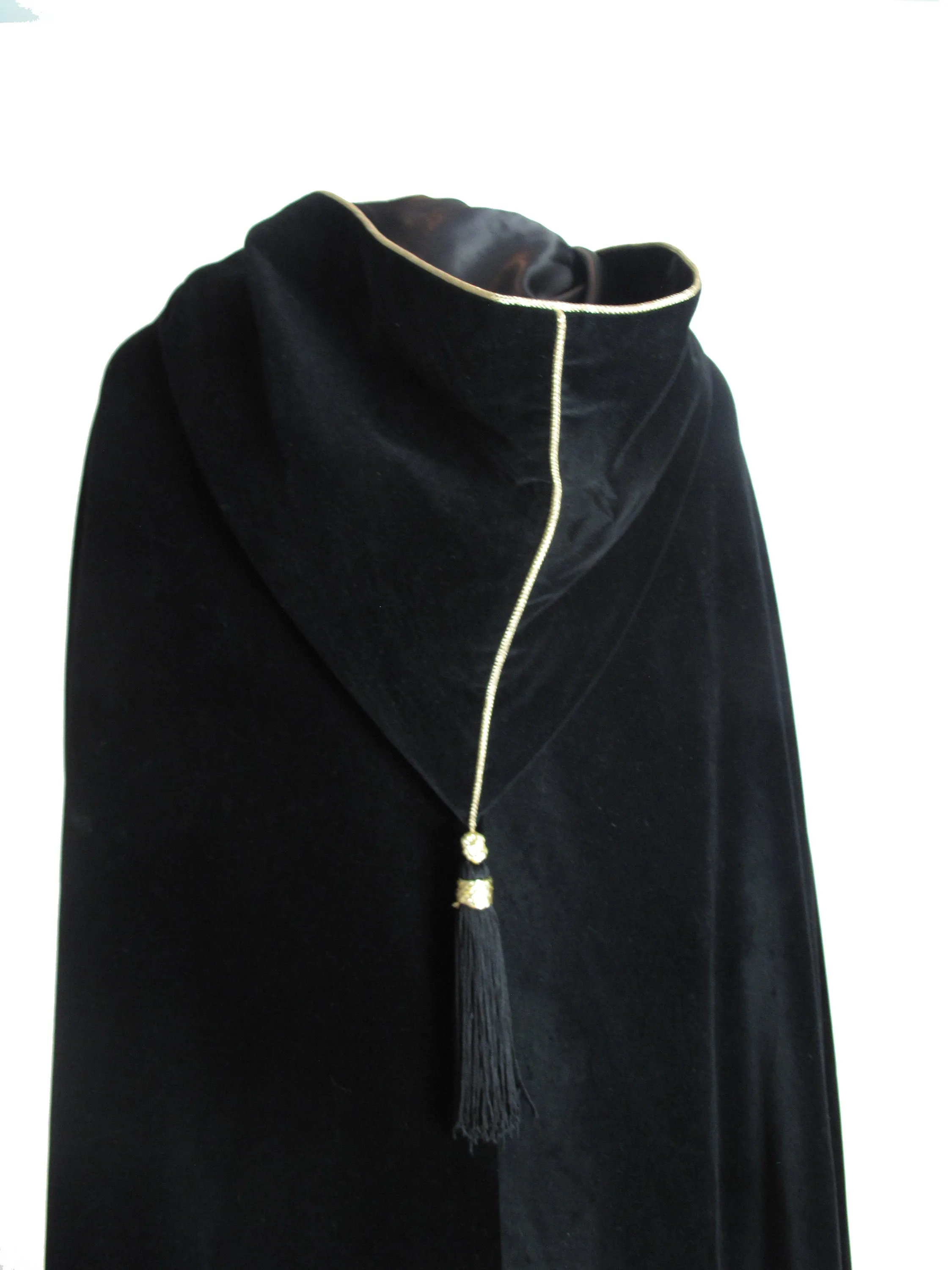 YVES SAINT LAURENT Velvet Tassel Cape